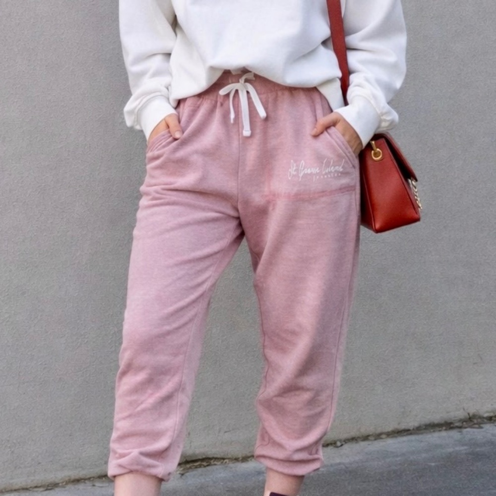 US Vintage Rosewood‎ Pink Souvenir St. George Island Florida Sweatpants Size S